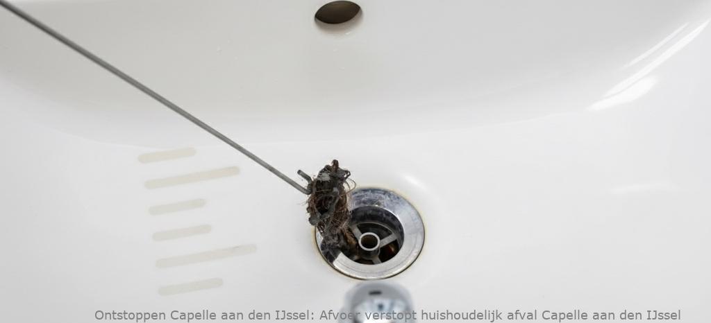 Afvoer verstopt huishoudelijk afval Capelle aan den IJssel