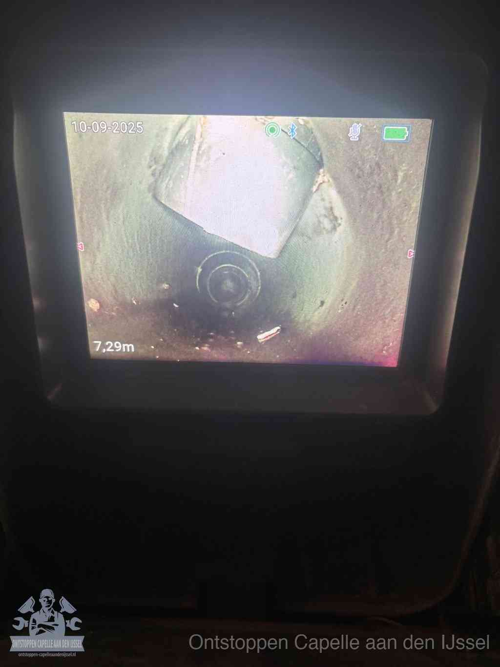 Rioolverzakking camerabeeld in Capelle aan den IJssel