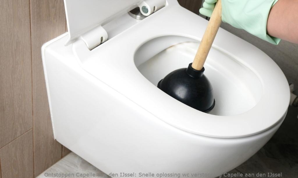 Snelle oplossing wc verstopping Capelle aan den IJssel