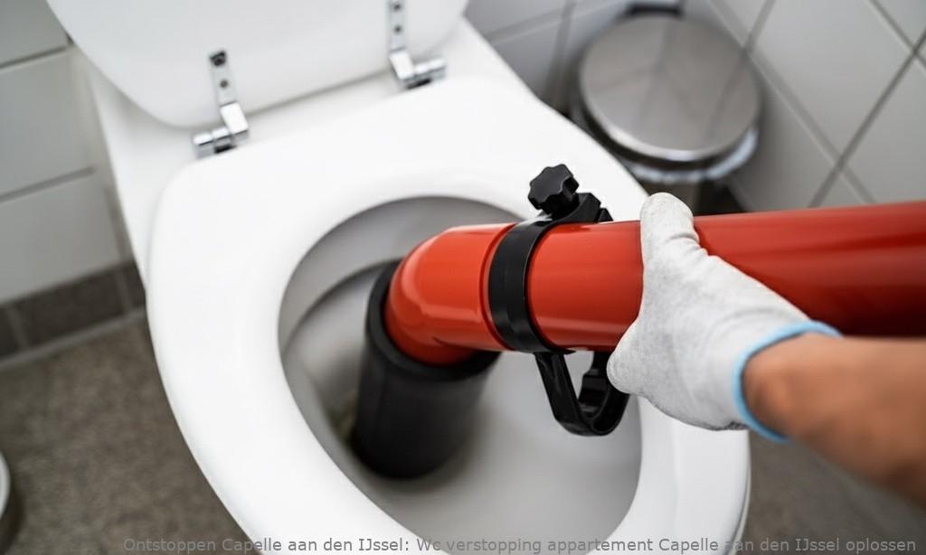 Wc verstopping appartement Capelle aan den IJssel oplossen